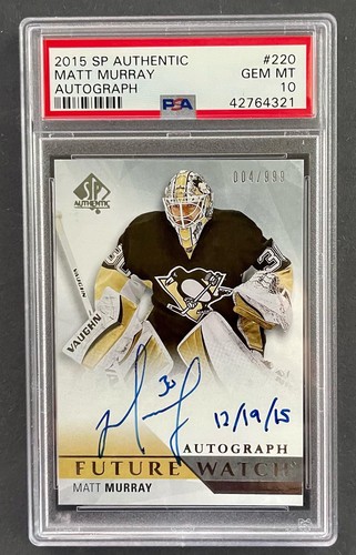 Matt Murray [Autograph Inscribed] #220 2015 SP Authentic card