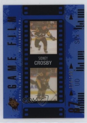 2024-25 SPx Game Film Blue /199 Sidney Crosby #GF-9 0bn4