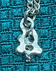Vintage Barbie Silver Tone Cleinman and Sons Clear Rhinestone Necklace — photo 4