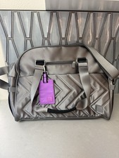 IHKWIP Large Laptop Travel Bag Gray - Carry On Tote With Trolley Sleeve - 18x12