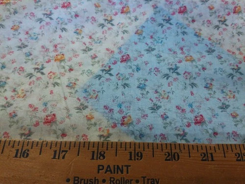 IMPORTED LEGACY LAWN~MULTI COLOR FLORAL TOSS~12"x29~SOFT~SHEER~SILKY~JAPAN image 3