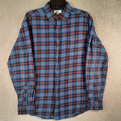 Croft & Barrow Mens Multicolor Button-Down Shirt Size Medium Long-Sleeve Soft