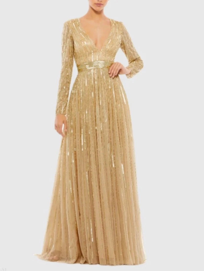 evening dresses with sleeves ebay Long Sleeve Formal Ball Gowns for Women for sale