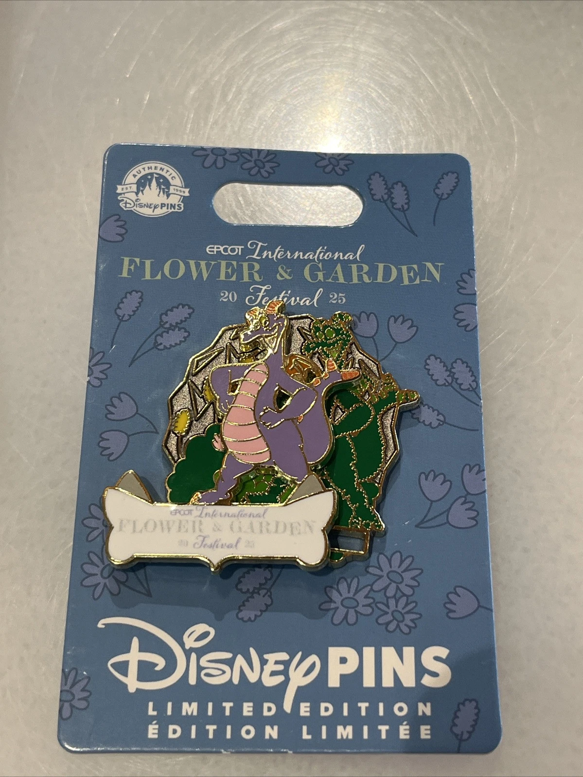 2025 EPCOT Disney Parks Flower & Garden Figment LE 4000 Pin