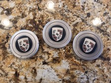 Porsche Early Late Wheel Nut Covers Rare Copy Set Of 3