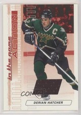 2003-04 ITG Action Game-Used Jerseys Ruby /500 Derian Hatcher #M-30 7ez