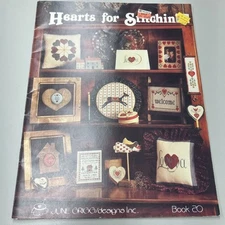 June Grigg Designs Counted Cross Stitch Chart Pattern Hearts For Stitching #20