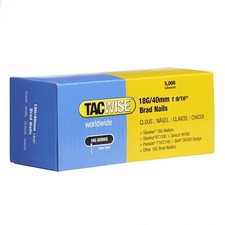 Tacwise 0400 Type 18G / 40 mm Galvanised Brad Nails, Pack of 5000