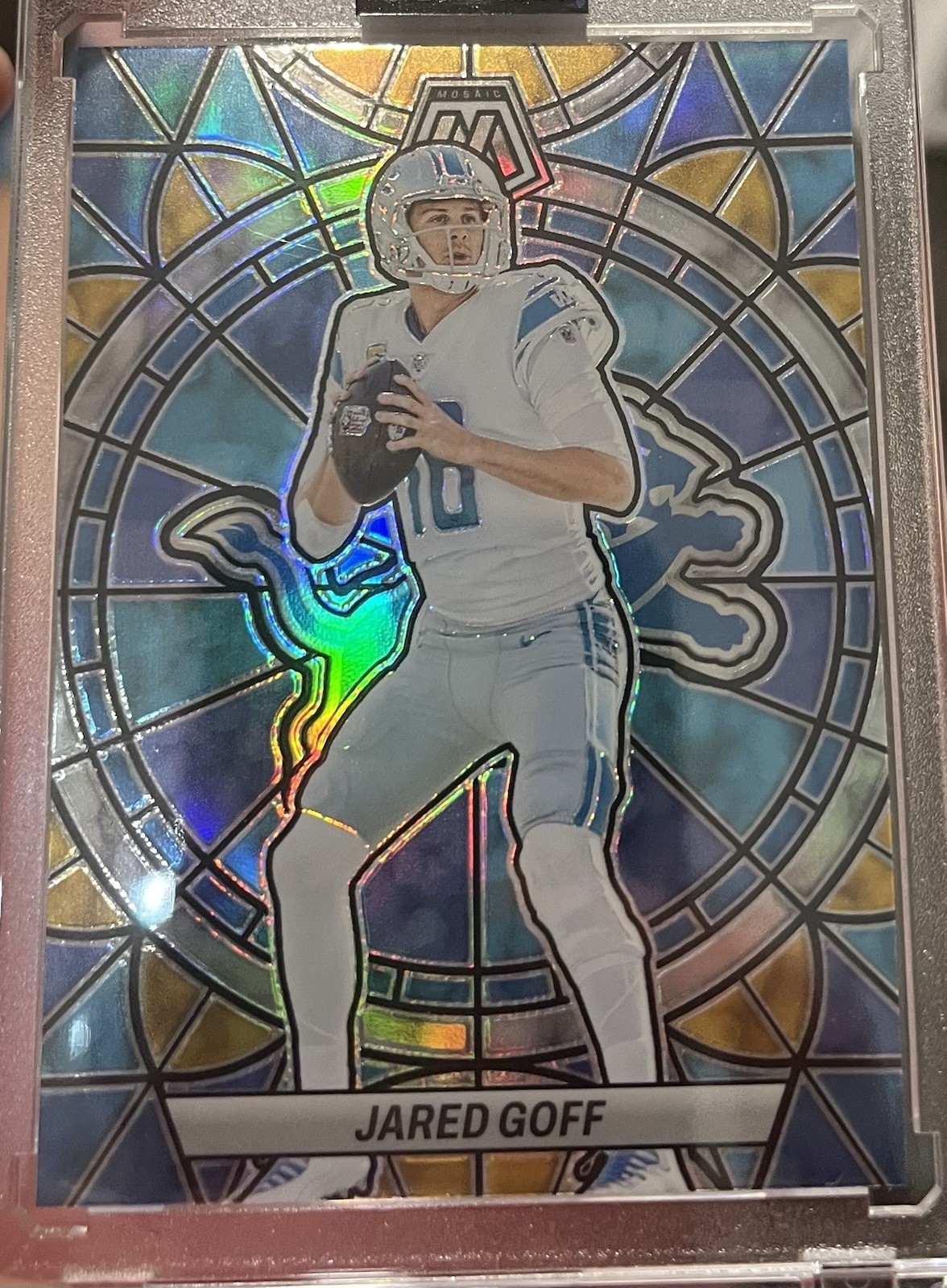 2023 Mosaic - Jared Goff Stained Glass CASE HIT SSP