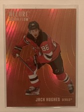 2025-26 Upper Deck Allure #CF-21 Jack Hughes Color Flow Red-Orange