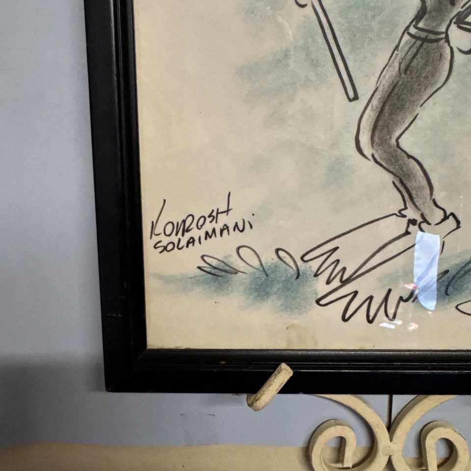 Dibujo de personaje de dibujos animados original buceo humorístico Foto 2 de 4