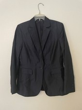EXPRESS Navy Blue Pinstripe Blazer Medium Dress Up Or Casual