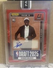 Khaman Maluach 2025-26 Panini Instant Red NBA Draft Night Auto 10/10 jersey #