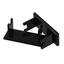 2 Pcs Acrylic Bathroom Organizer Double Edge Razor Stand Barber Tools