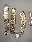 1958P WASHINGTON QUARTER 90% SILVER CH. BU BRILL. UNC. 40 COIN ROLL TYPE B REV.