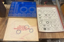 Vintage 1967 Kenner Original #401 SPIROGRAPH Red Box Blue Tray Not Complete Read