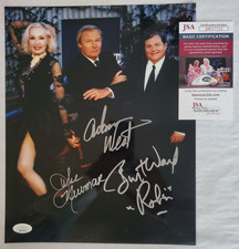 BATMAN Adam West, Julie Newmar, Burt Ward BATMAN, CATWOMEN, ROBIN w/JSA COA