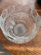 Bohemia Glass Crystal Bowl. 5 Inch Wide. 3.5 Inch Deep.