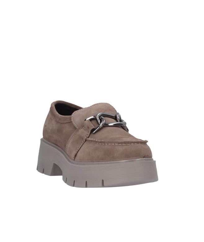 Women's Igi - Co Moccasin Driving Style Chunky Loafer Suede Mud 2'' Heel