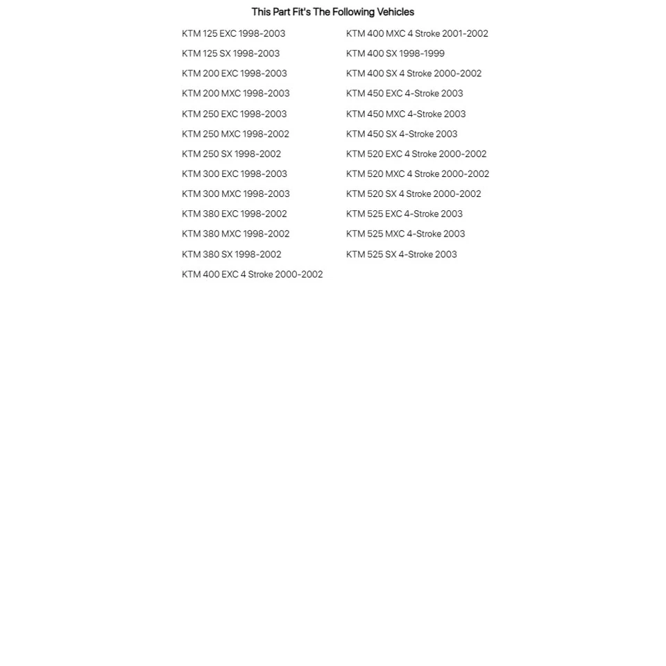 Acerbis боковые панели KTM оранжевый для KTM 525 MXC 4-тактный 2003 - Изображение 3 из 4