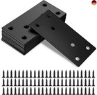 12 Stk Flachverbinder Edelstahl, Lochplatte Holzverbinder Flachverbinder