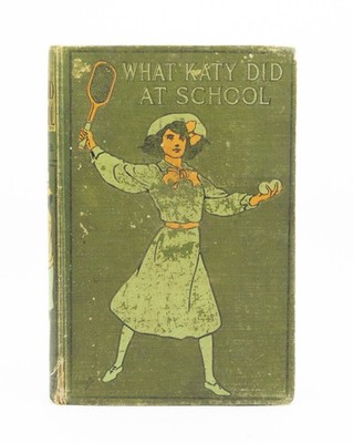 Antique 1913 What Katy Did At School Susan Coolidge Collins HC Illustrated