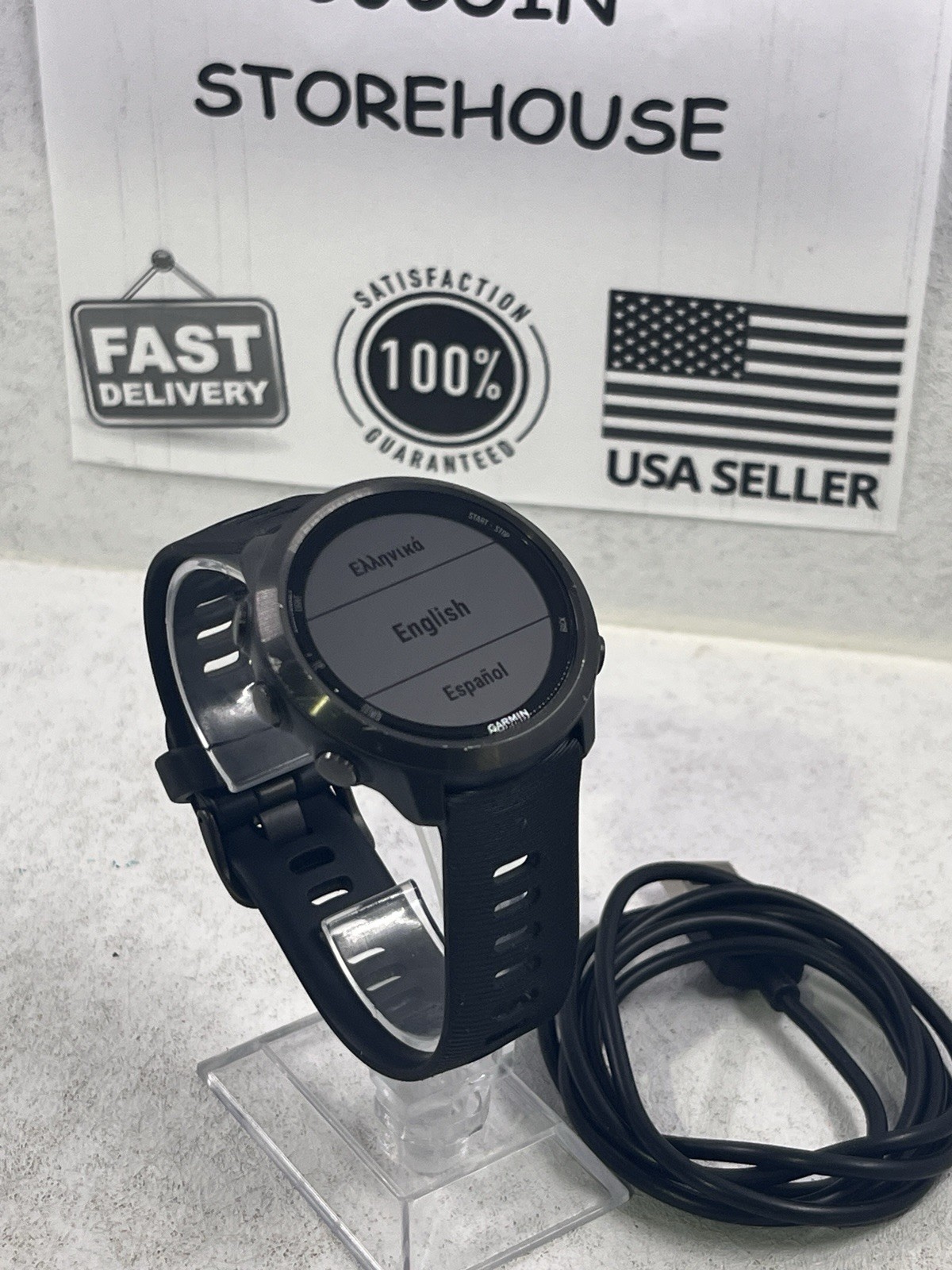 Garmin Forerunner 645 Music GPS Running Watch in Black 42mm-image