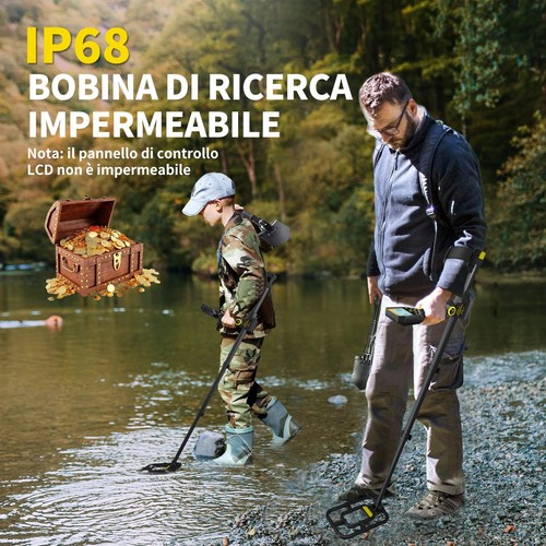 Metal Detector Professionale Pieghevole e Portatile Batteria Ricaricabile al - Foto 7 di 7
