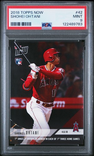 2018 Topps Now 42 Shohei Ohtani