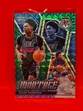2023-24 Panini Mosaic Ausar Thompson #8 RC Rookie Montage Teal #/75