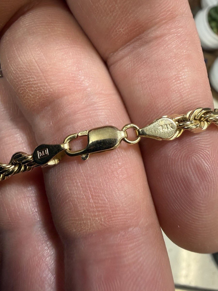 gold chain 14k solid gold View 3