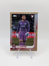 2025 Topps MLS Chrome Zack Steffen Gold Wave Refractor /50 #163 Colorado Rapids