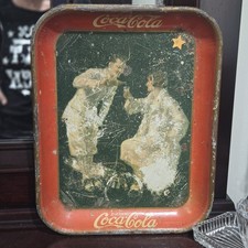 Original Antique 1926 Coca-Cola Golfers Serving Tray