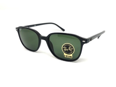 Ray-Ban 2193 LEONARD 901/31 53 18 | Sonnenbrille schwarz | Gläser G-15
