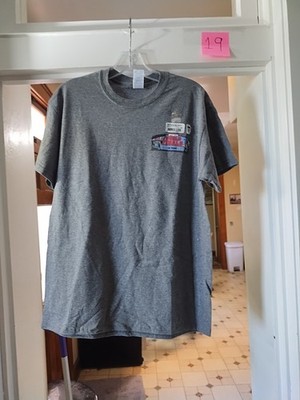 Men's Medium Pro Bull Riding World Finals Las Vegas 2016 Gray Shirt