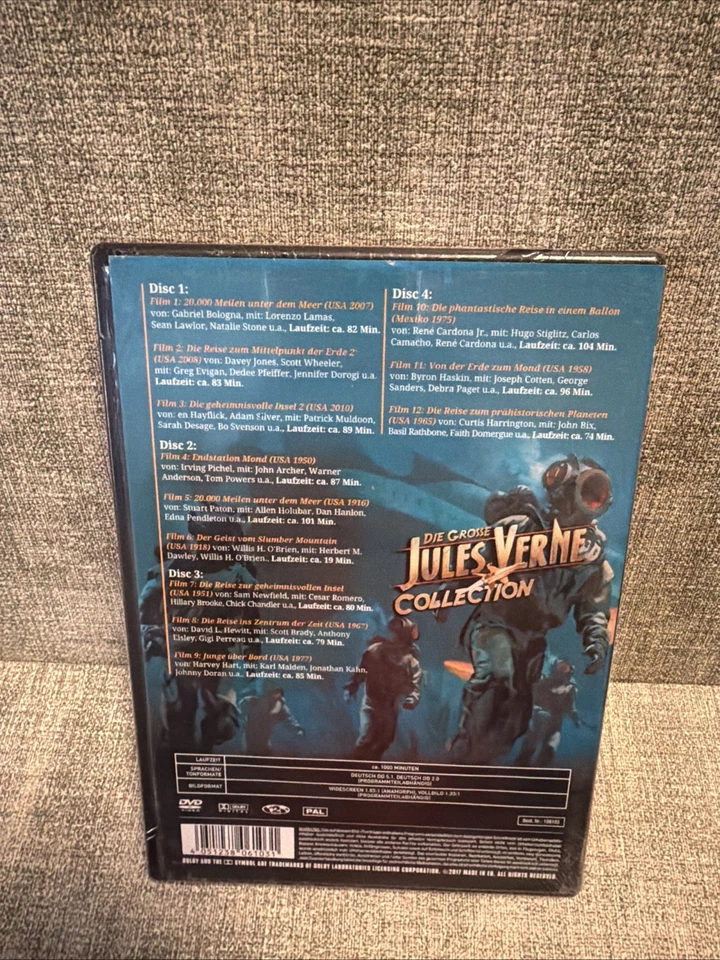 Die Grosse Jules Verne Collection DVD  Reise zum Mittelpunkt…..4 DVDs Box - Bild 2 von 4