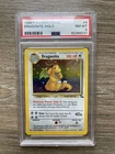 1999 POKEMON FOSSIL #4 DRAGONITE-HOLO PSA 8