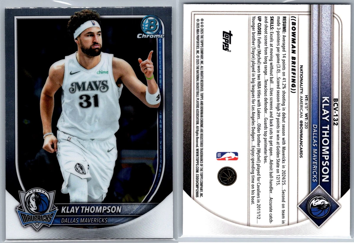 Klay Thompson Basketball Sports Trading Cards & Accessories Rookie
