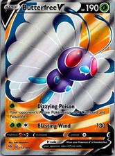 Butterfree V (Full Art) Holo Ultra Rare SWSH03: Darkness Ablaze 177/189 NM on eBay