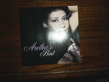 Aretha Franklin autograph proof signed