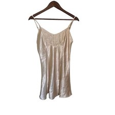 Victorias Secret strappy lace beige nightgown slip dress size small