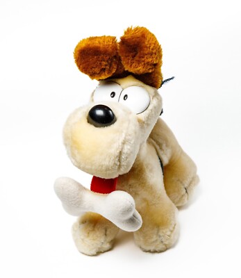 Vintage Dakin ODIE Plush Bone Attached Toy 9 in Garfield the Cat