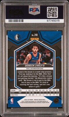 2023 Mosaic Dereck Lively II RC #248 PSA 10 Pop 3 | eBay