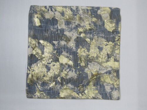 Ceramika Stodoła Blaise Poszewka na poduszkę Niebieskie złoto Multi 22" kwadrat #A178 - Zdjęcie 1 z 5