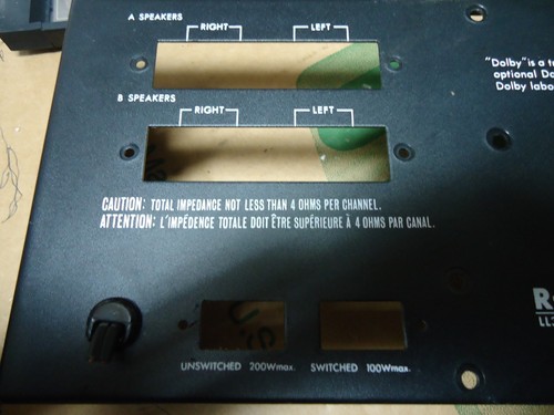 Luxman R-1050 Stereo Receiver Parting Out Back Panel