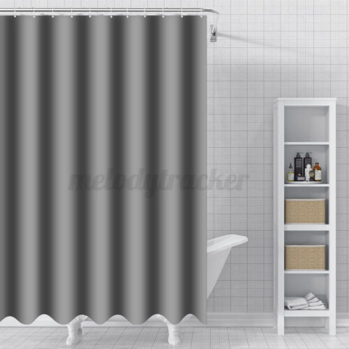 Heavy Duty Fabric Waffle Curtains Waterproof Bathroom Shower Curtain With - Picture 4 of 11