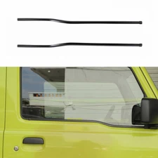 2PCS Stainless Steel Black Door Window Molding Lower Trim For Suzuki Jimny 2019+