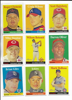 2007 Topps Heritage PICK-A-CARD Clemens Ichiro Piazza Miller RC Beltran Ortiz SP