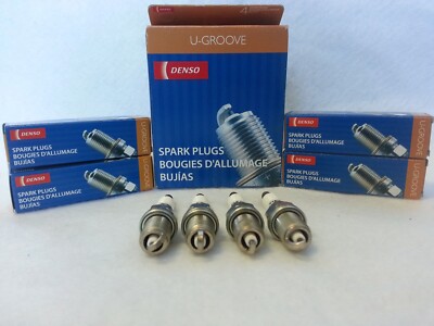 4x DENSO K20PR-U11 (3121) U-Groove Resistor Spark Plug