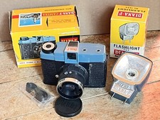 Vintage Diana-F 120 film format toy camera With Flash , Boxes, Cap and Strap